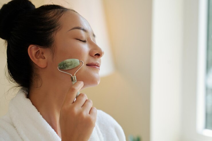 Sheet Mask+ Jade Roller Face Massage